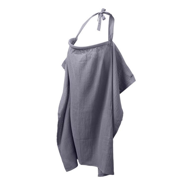 Voedingsdoek uni | Donker grijs