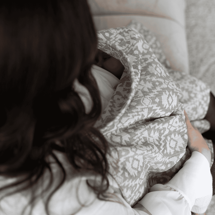 Nursing blanket aztec | green