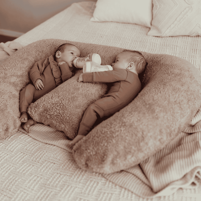 Nursing pillow cover twin teddy | Taupe