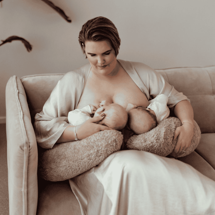 Nursing pillow cover twin teddy | Taupe