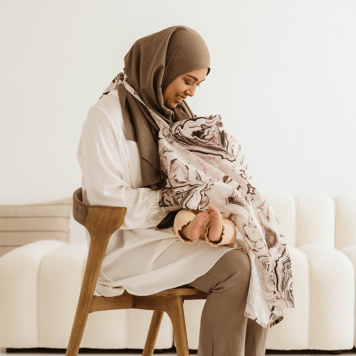 Feeding cloth marble | Old pink