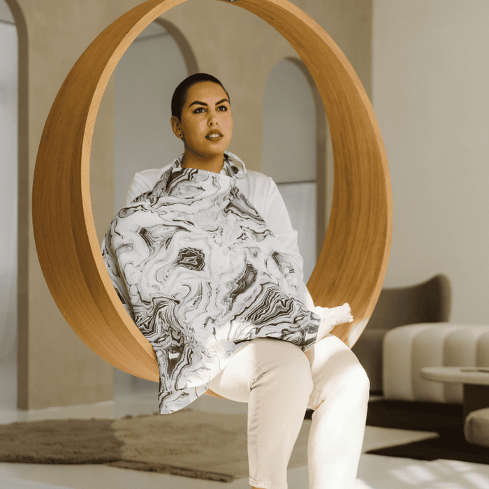 Feeding cloth marble | Gray