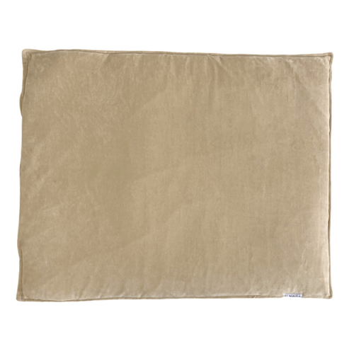 Boxkleed hoes rechthoek velours | Champagne