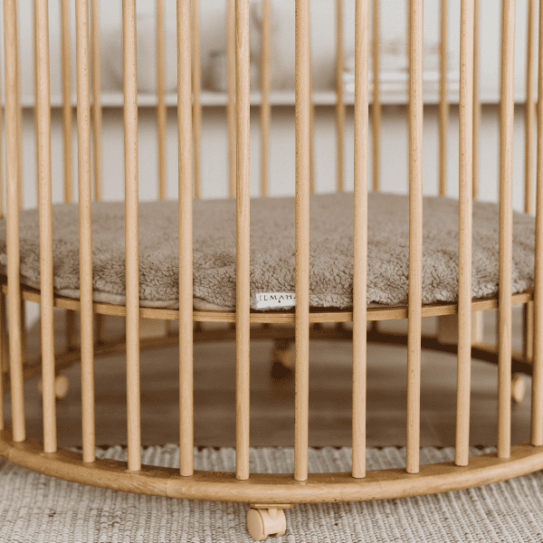 Box blanket round teddy | Taupe