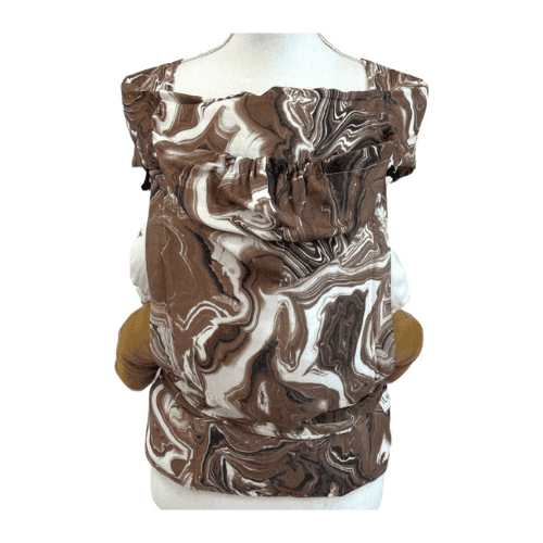 Mei tai baby carrier marble | Brown