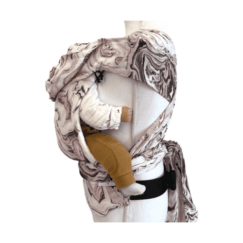 Mei tai baby carrier marble | Old pink