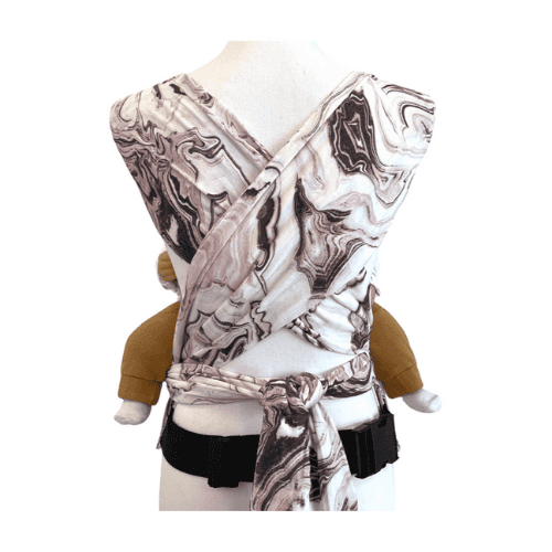 Mei tai baby carrier marble | Old pink