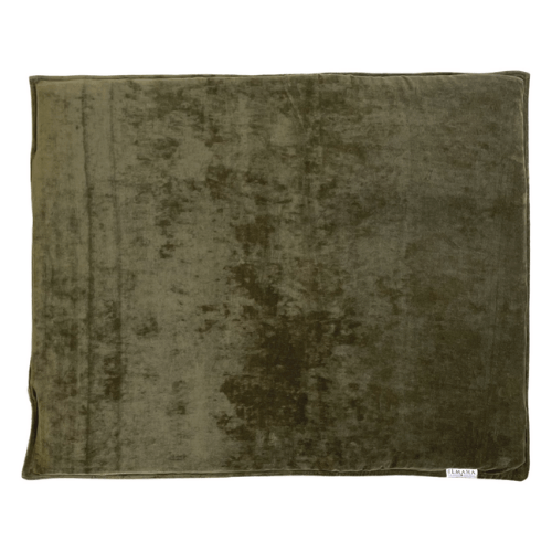 Boxkleed hoes rechthoek velours | Leger Groen