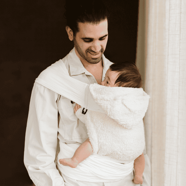 Mei tai baby carrier teddy | Ecru