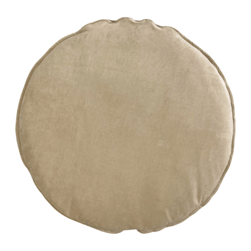 Boxkleed rond velours | Champagne