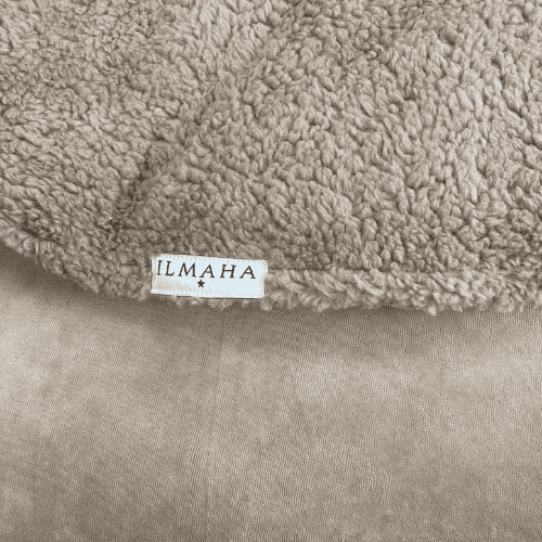 Box blanket round teddy | Taupe