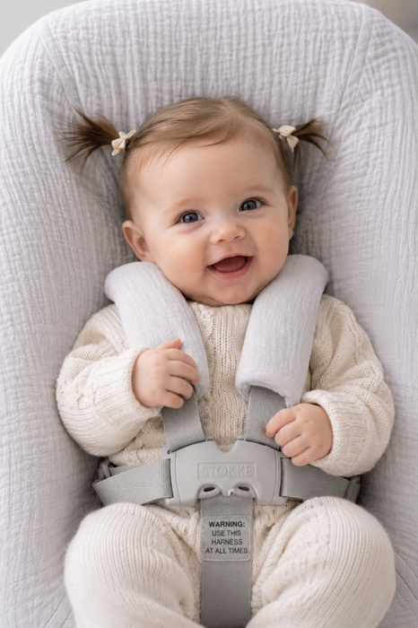 Tripp Trapp newborn hoes | Hydrofiel Licht Grijs