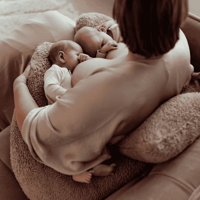 Nursing pillow cover twin teddy | Taupe