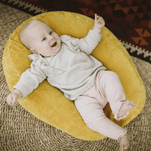 Relax hoes voor voedingskussen velours | Geel