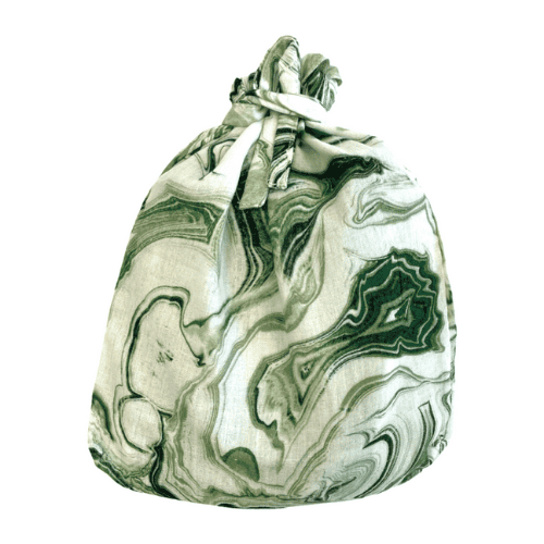 Voedingsdoek marble | Groen