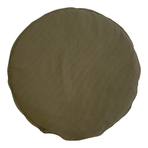 Boxkleed hoes rond velours | Leger Groen