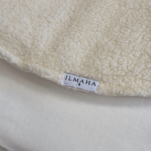 Boxkleed hoes rond teddy | Ecru
