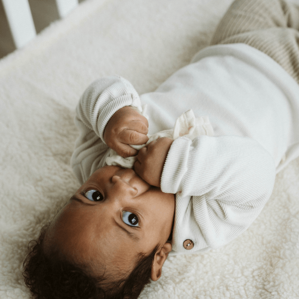 Boxkleed hoes rechthoek teddy | Ecru