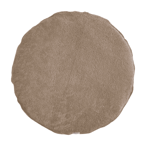 Boxkleed rond teddy | Taupe