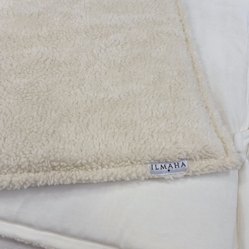 Boxkleed hoes rechthoek teddy | Ecru